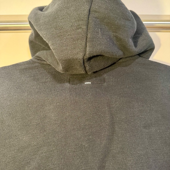 Rag & Bone Heavyweight Hoodie Men's Medium Solid Black Pullover Sweatshirt - Picture 9 of 12